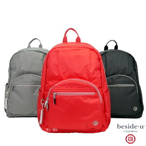 BESIDE-U 輕量後背包 後背包 休閒後背包 A4後背包 筆電後背包 BFYA2013 (紅/黑/灰)