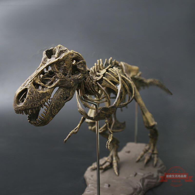 手辦 大恐龍霸王龍骨架化石大型恐龍玩具模型侏羅紀拼裝超大號擺件考古