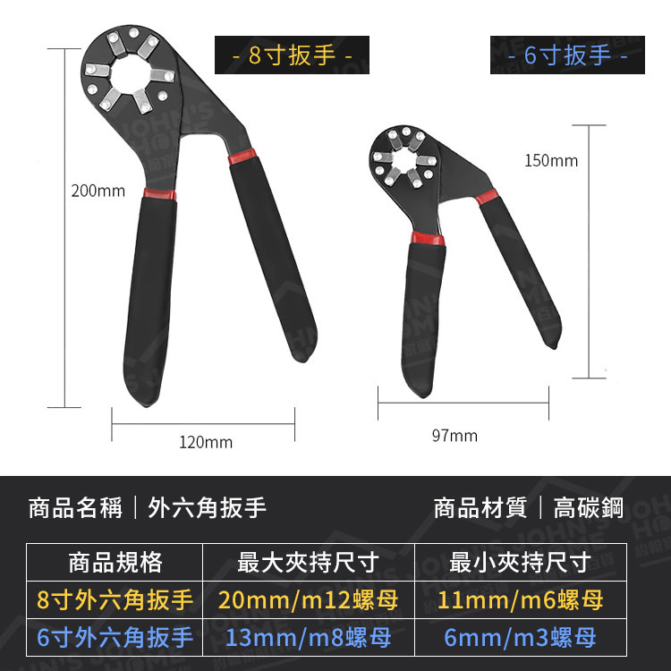外六角扳手多規格高碳鋼棘輪扳手開口扳手螺絲扳手螺栓萬能快速自