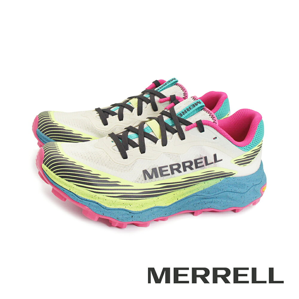 MERRELL(男)AGILITY PEAK 6 輕量戶外越野訓練鞋 男鞋-白綠色