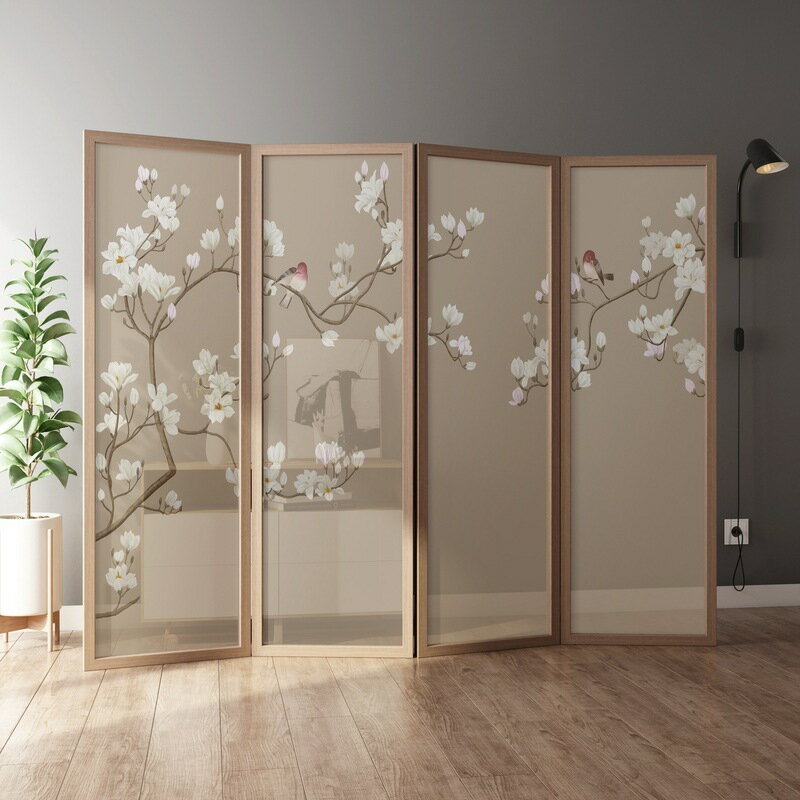 熱銷/免運費 中式屏風隔斷客廳臥室遮擋家用現代簡約入戶玄關實木折疊移動折屏