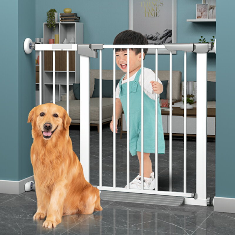 樓梯口護欄嬰兒童安全門寶寶圍欄防護柵欄室內寵物欄桿隔離免打孔 全館免運
