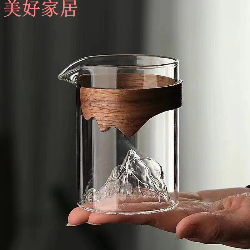 【良品舎】全館免運 開發票 保售後 茶壺 茶具 玻璃壺 開水壺 觀山公道杯玻璃分茶器日式耐熱倒茶公杯防燙功夫茶喝茶公平杯