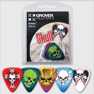 澳洲製 Grover Allman 主題系列『Skull』烏克麗麗/木吉他/電吉他 Pick 彈片【唐尼樂器】