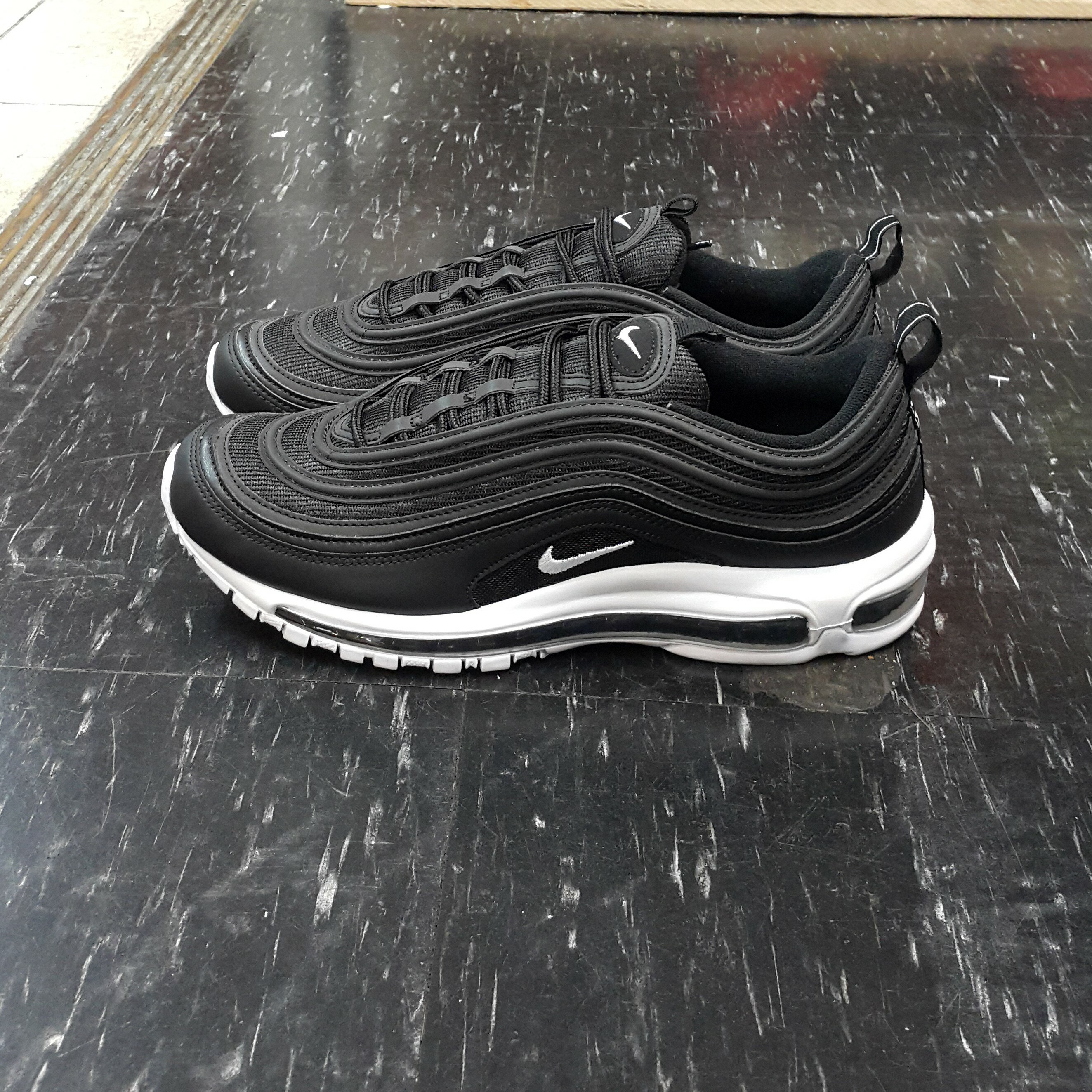 NIKE AIR MAX 97 黑色 黑白 黑彈 黑子彈 子彈 大氣墊 氣墊 慢跑鞋 復古 921826-001