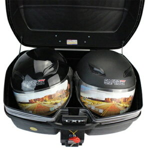 機車置物箱 後尾箱-超大容量可放2頂全罩安全帽手提摩托車用品4色(特大款)73q5【獨家進口】【米蘭精品】