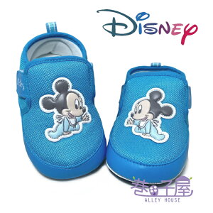 迪士尼DISNEY 童款米奇寶寶軟底學步鞋 寶寶鞋 [118838] 藍 MIT台灣製造【巷子屋】