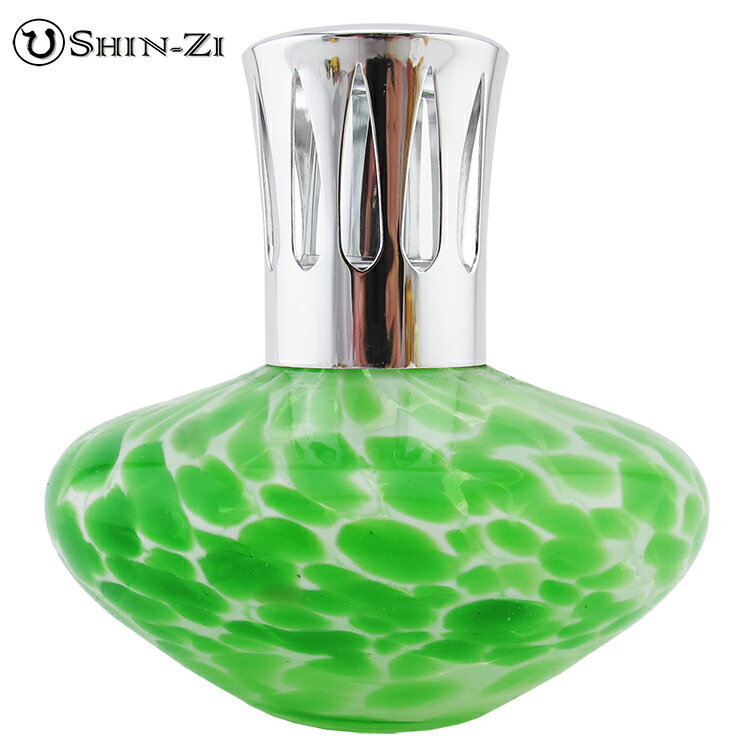 (200ml)大手工薰香精油瓶((飛碟款式-綠白點)玻璃薰香瓶 薰香瓶 玻璃瓶