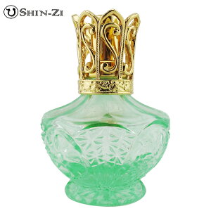 (80ml)小玻璃薰香精油瓶(小皇冠款式-淺綠) 玻璃薰香瓶 薰香瓶 玻璃瓶