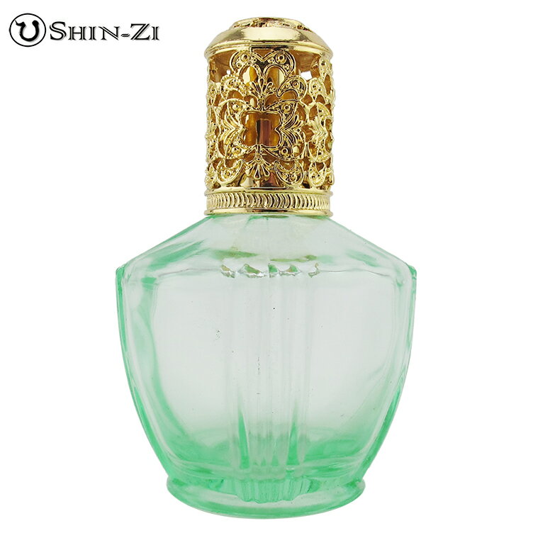 (100ml)小玻璃薰香精油瓶(小12線百合款式-淺綠) 玻璃薰香瓶 薰香瓶 玻璃瓶