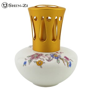 (250ml)陶瓷大薰香瓶-立體琉璃花 精油瓶陶瓷薰香瓶 大陶瓷瓶
