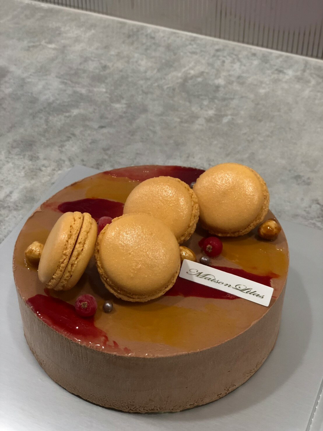 [Maison Lilas] 琥珀  蘭姆酒巧克力慕斯蛋糕 (6吋) (8吋) 1