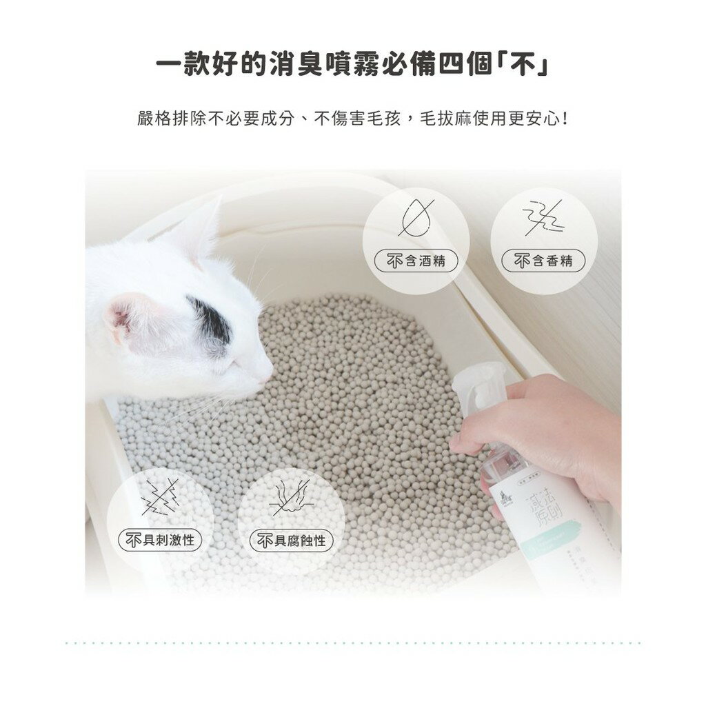 汪喵星球 消臭抗菌噴霧 噴尿異味剋星 貓砂便盆寵物環境除臭 300ml 2