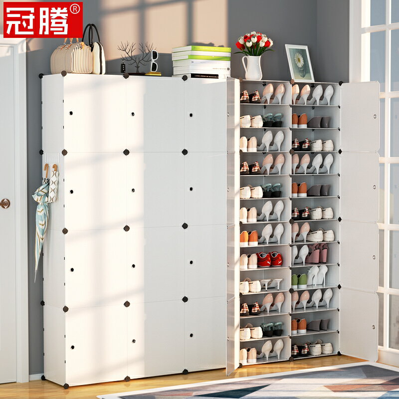 白色鞋櫃簡約現代家用門口收納歐式櫃子儲物櫃進門鞋架省空間超薄
