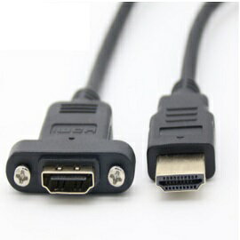 HDMI 公對母 耳孔螺絲 1.4版 長度1.5m 孔距27mm 鍍金延長線 (含稅)【佑齊企業 iCmore】