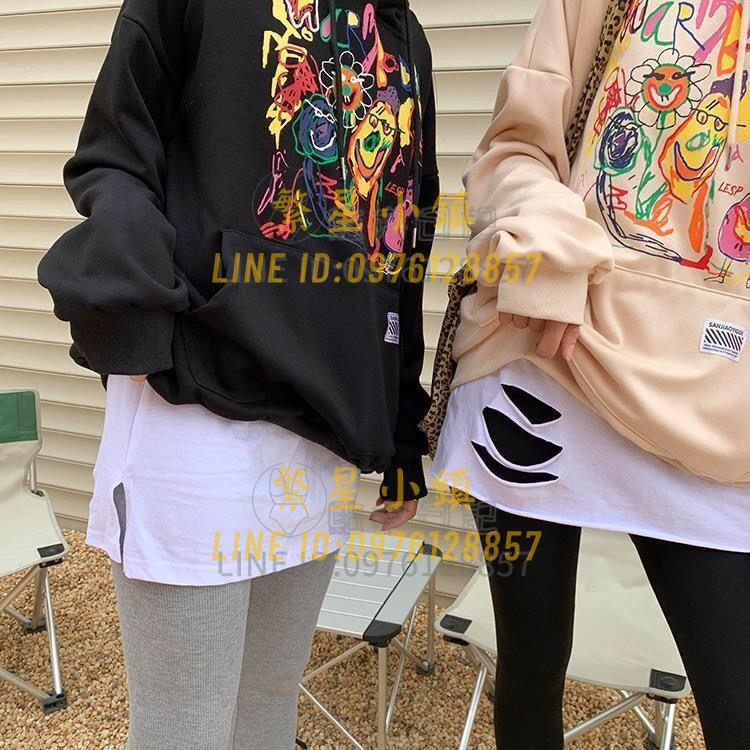 內襯裙下擺衛衣打底遮屁股內搭疊穿秋季百搭純棉半身裙子女【繁星小鎮】