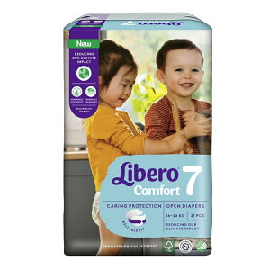 [送天才小廚神烹飪組] 麗貝樂 Libero 嬰兒紙尿褲 7號XXL (21片x6包/箱)【甜蜜家族】