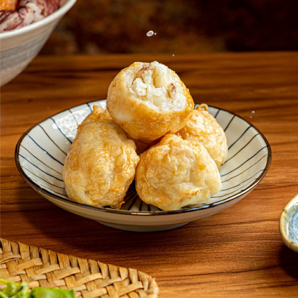 特級花枝丸(15~16顆/600g/包)東港特選/火鍋料理/氣炸鍋料理