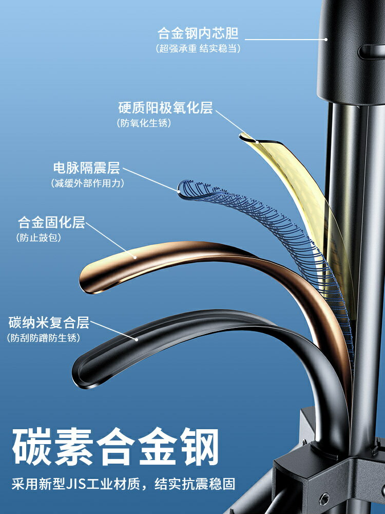 手機直播支架自拍桿三腳架帶補光燈拍攝專用神器攝影視頻戶外多功能懶人全套設備落地式桌面支撐架子2024新款【北歐居家生活】