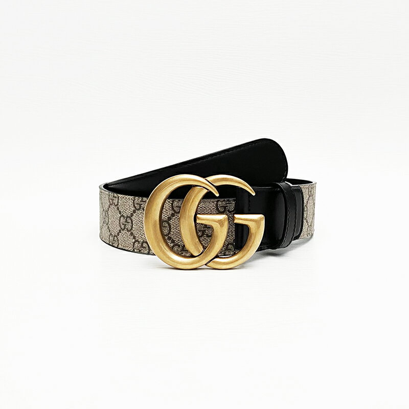 Gucci 雙面復古黃銅皮帶