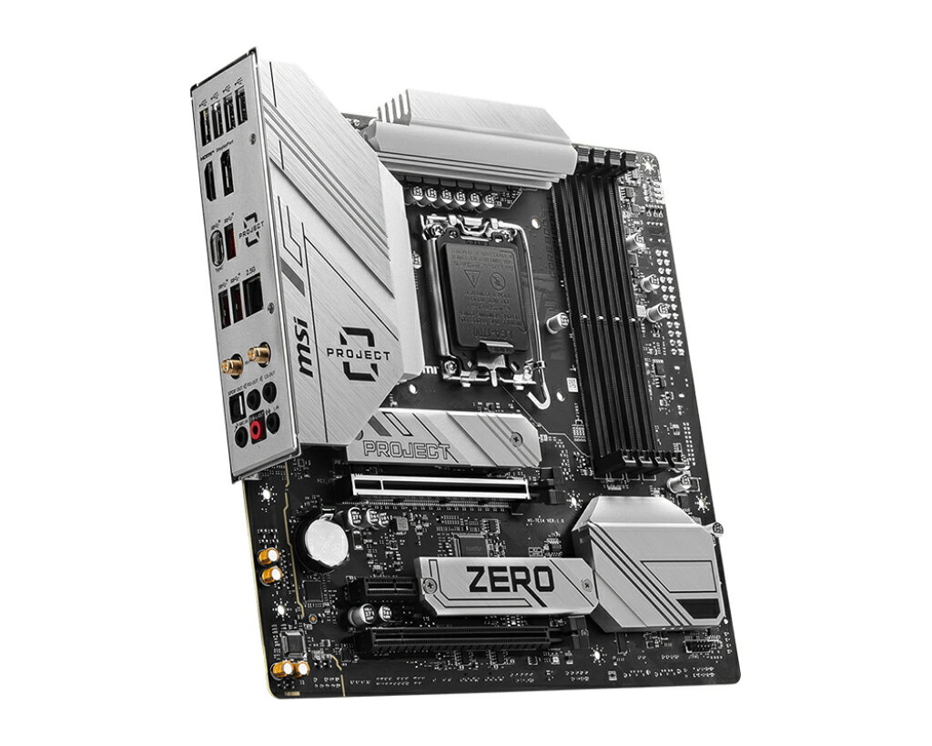 MSI 微星 B760M PROJECT ZERO 主機板 DDR5 1700腳位 M-ATX 主機板