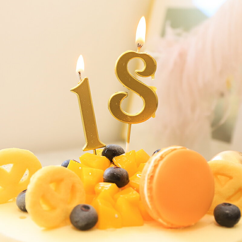 生日快樂蛋糕蠟燭兒童周歲百天成人生日布置裝飾蛋糕創意數字蠟燭