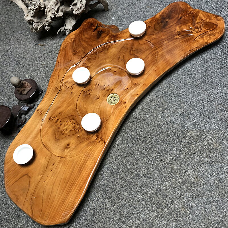 實木茶盤原木整塊根雕樹根茶托盤蓄水瀝水家用天然經濟型茶幾大號