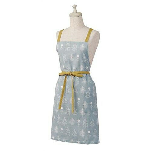 日本REP/ habituel印度棉圍裙-藍