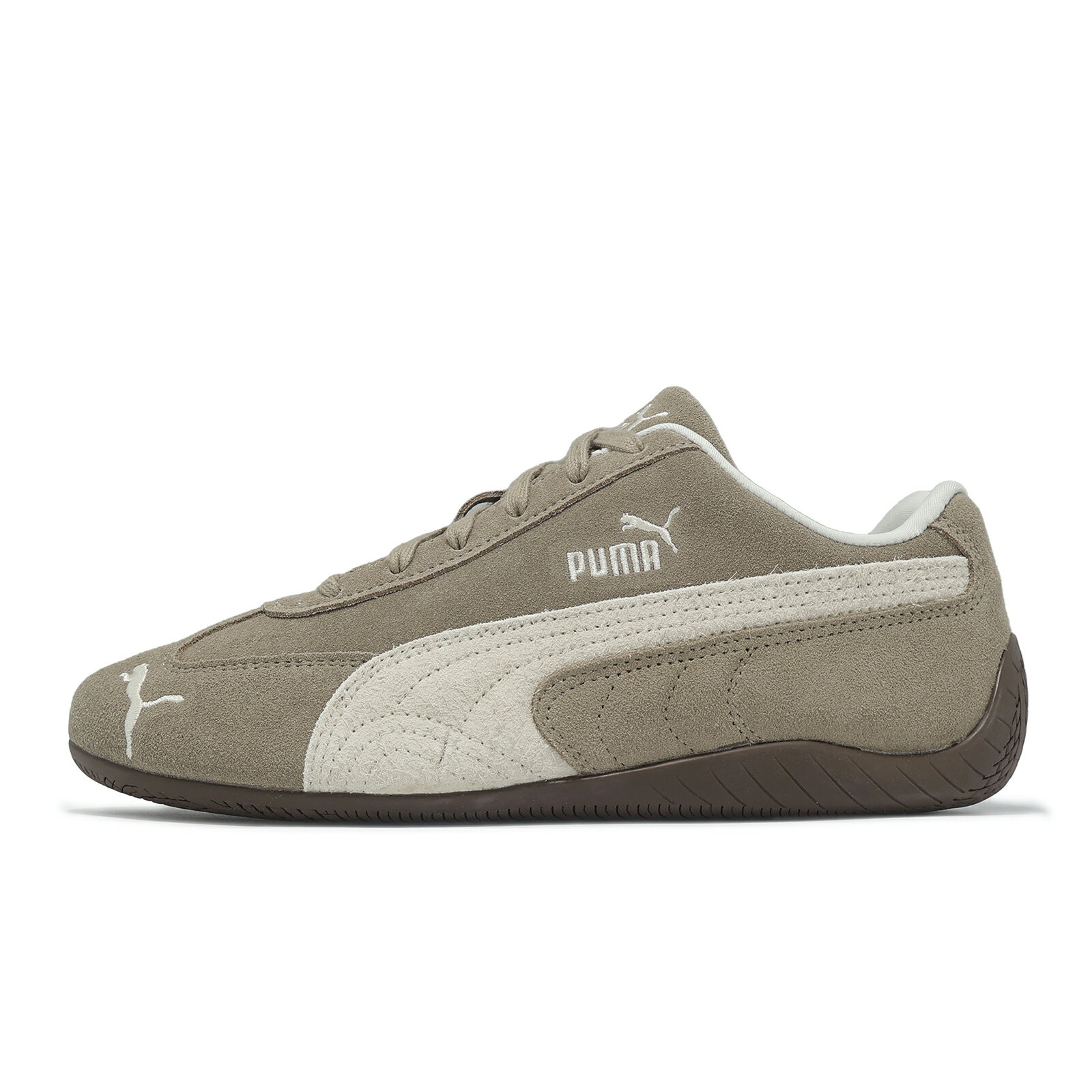 Puma 休閒鞋 Speedcat Elevated Wns 女鞋 棕 米 低筒 麂皮 賽車鞋