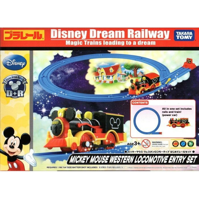 【Fun心玩】DS87530 麗嬰 日本 TOMY 多美 PLARAIL 迪士尼 DDR迪士尼鐵道入門組 米奇 火車