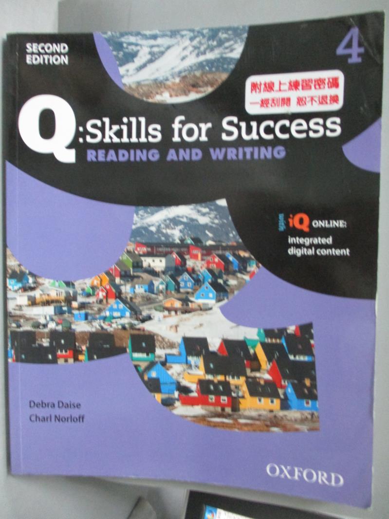 【書寶二手書T1／語言學習_XFW】Q-Skills for Success Reading and…_Daise, Debra