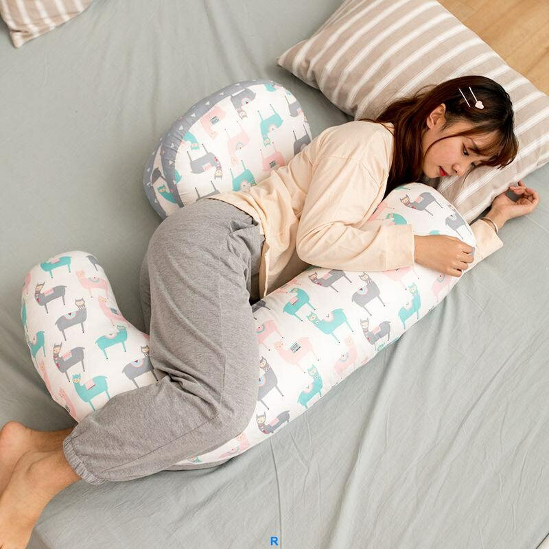 孕期抱枕長條枕夾腿孕婦枕頭護腰J型枕側睡託腹枕可拆洗睡覺神器 多功能孕婦枕 側睡枕 哺乳枕 嬰兒固定枕 頸椎枕 腰枕