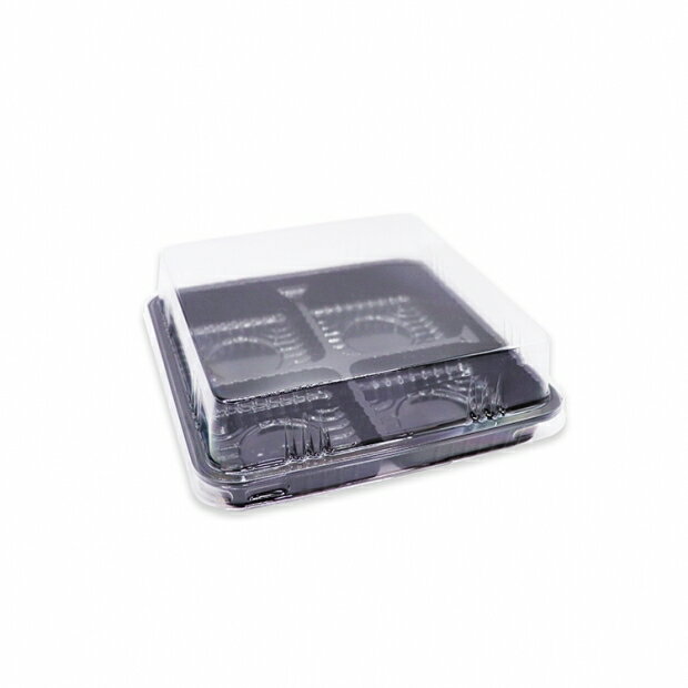 【CE04】50入PET蛋黃酥盒 4粒/6粒 黑色 綠豆糕盒 烘焙用具 中秋禮盒 月餅盒 點心盒 透明蓋 天地盒 包裝盒 雪Q餅盒 大福盒 打包盒 防霧PET材質【APP滿額下單10%點數(單一帳號最高1500點)】8/31止 2