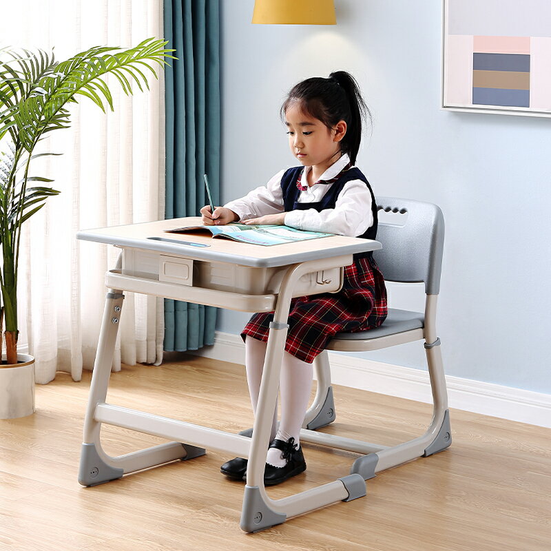 兒童學生學習桌桌椅補習托管培訓班學校家用升降課桌椅寫字桌書桌