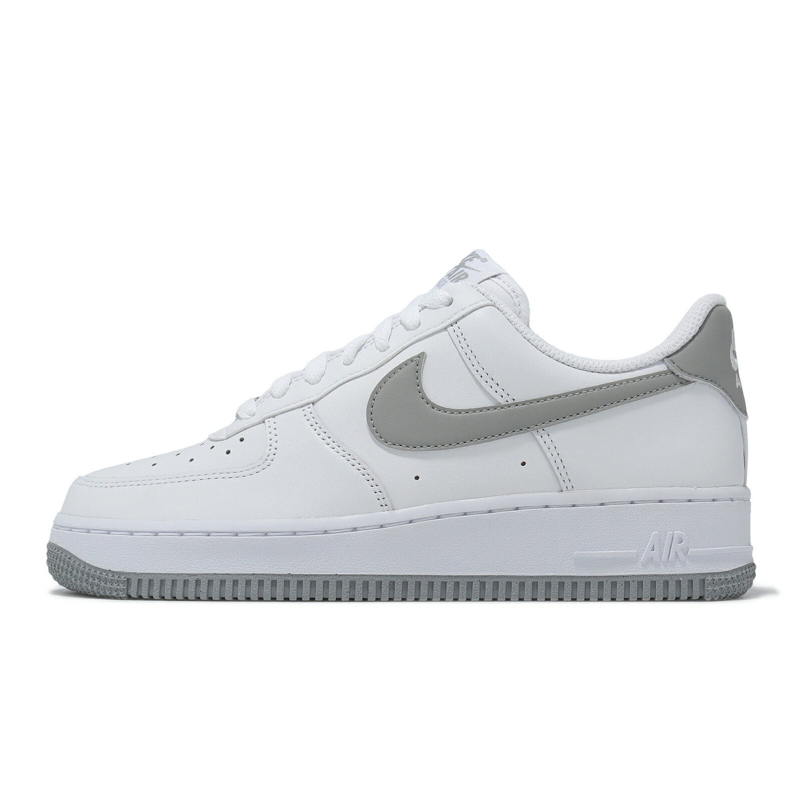 Nike 休閒鞋 Air Force 1 07 男鞋 女鞋 白 灰 灰勾 百搭 小白鞋 AF1 FJ4146-100