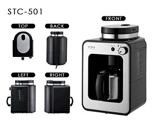 日本 siroca crossline STC-501 研磨咖啡機 全自動咖啡機 電動磨豆機 美式咖啡 可拆洗全自動滴漏式咖啡機 日本必買