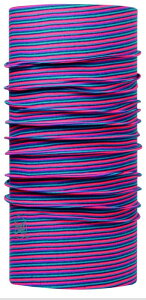 【【蘋果戶外】】BUFF 出清 BF113075-522 西班牙 魔術頭巾 粉紅藍紋 透氣吸汗速乾登山單車