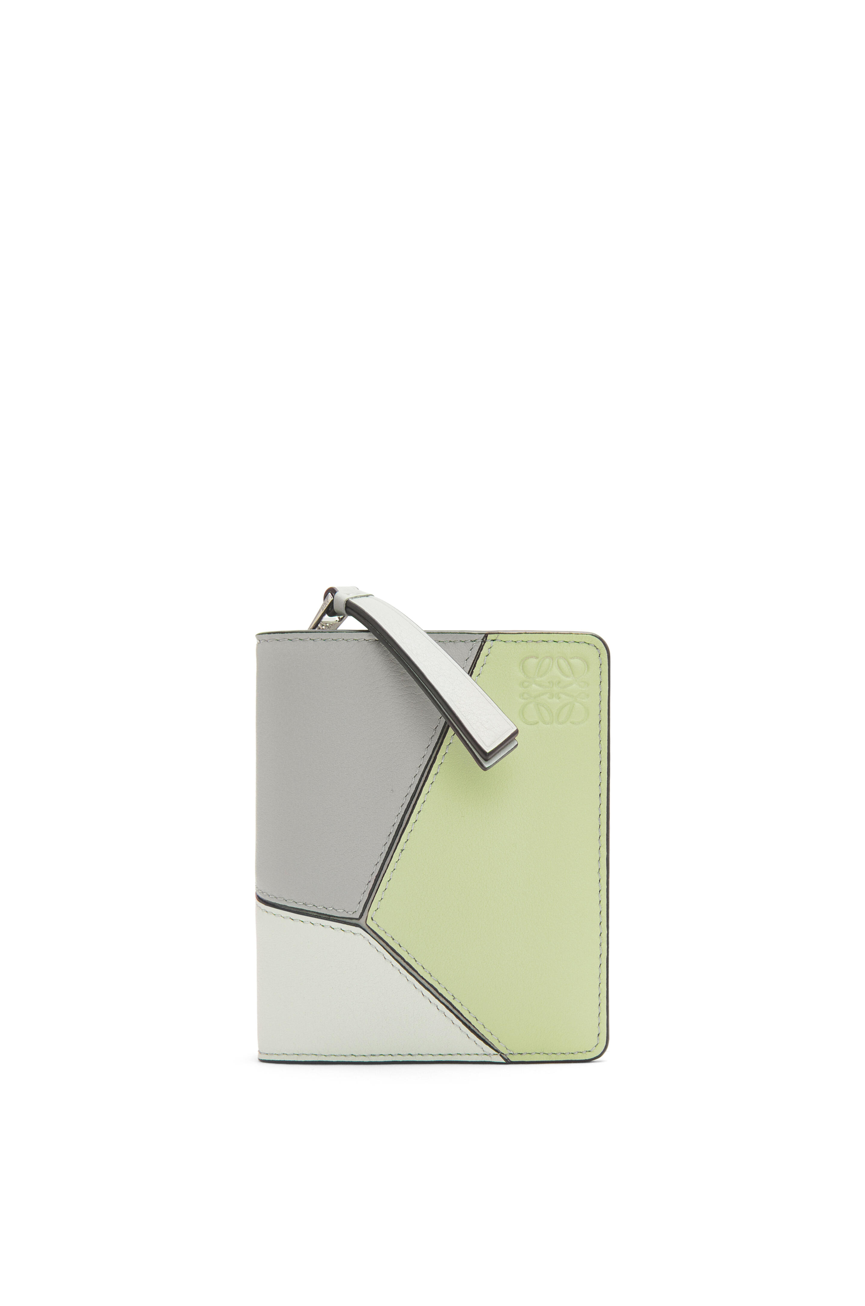 LOEWE短夾 Puzzle compact zip wallet in classic calfskin