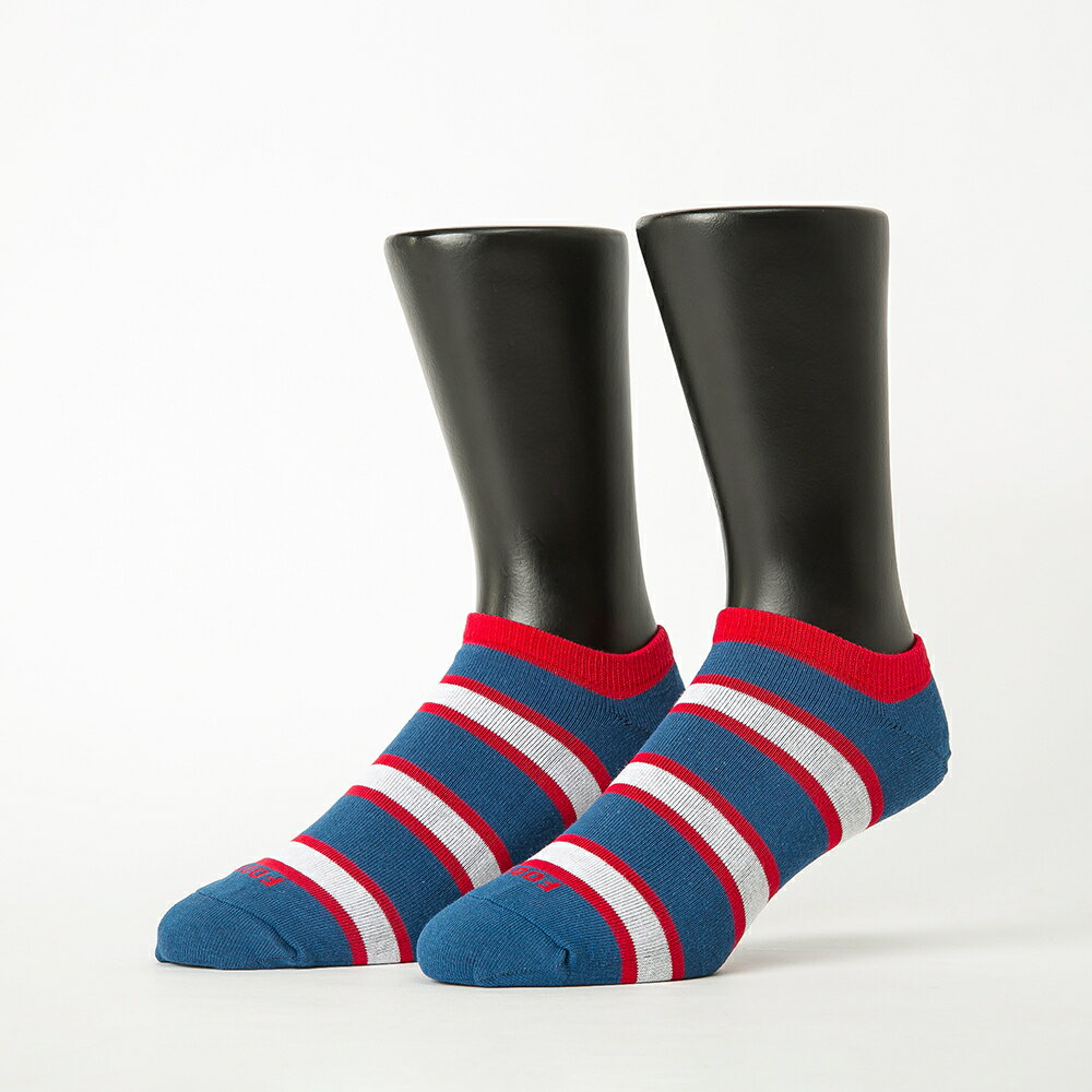 FOOTER 雙色條紋船短襪 除臭襪 運動襪 襪子 短襪(男-ZH710L)