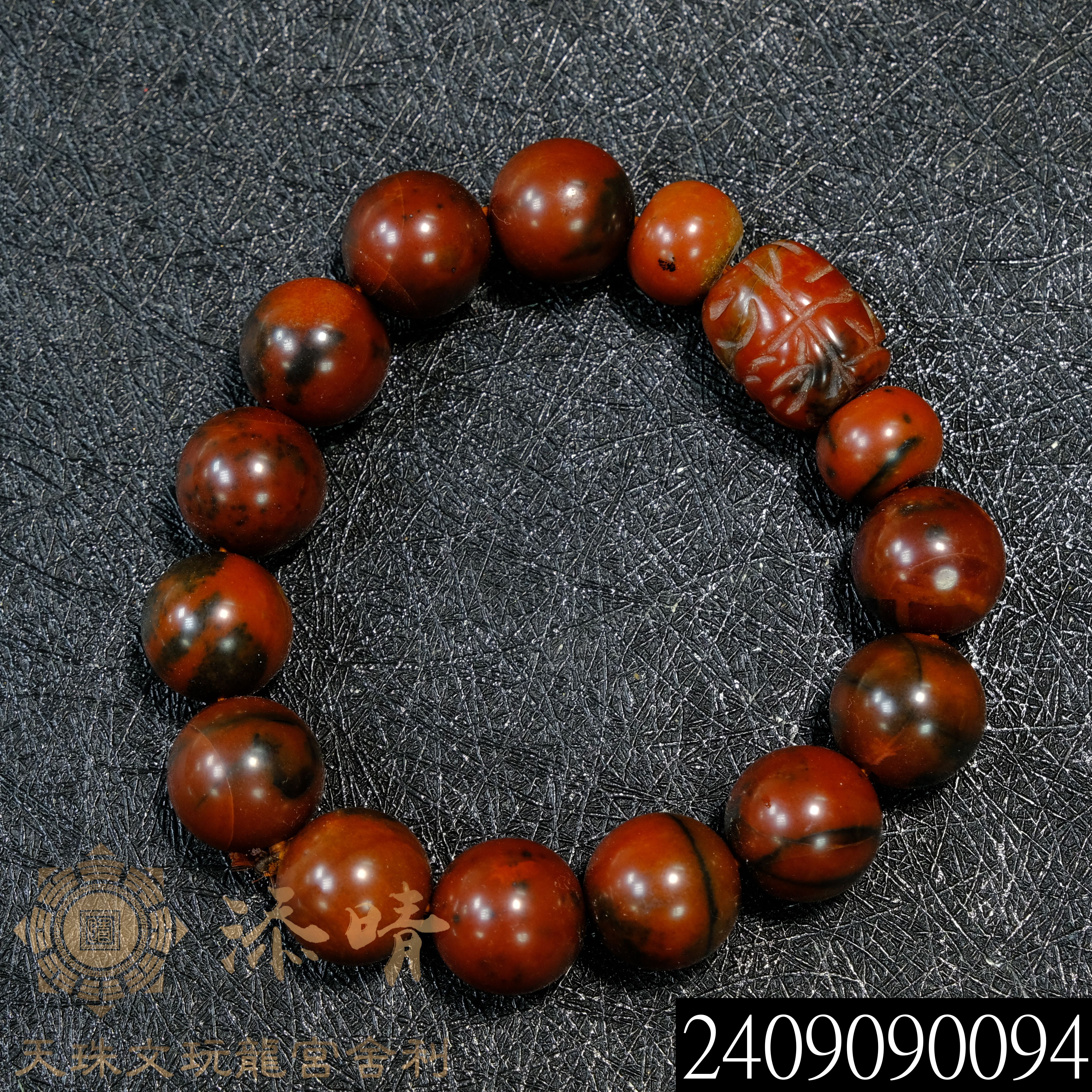 老料阿卡財神咒桶珠手鍊｜開運、好運、避邪、貴人、除小人、招財