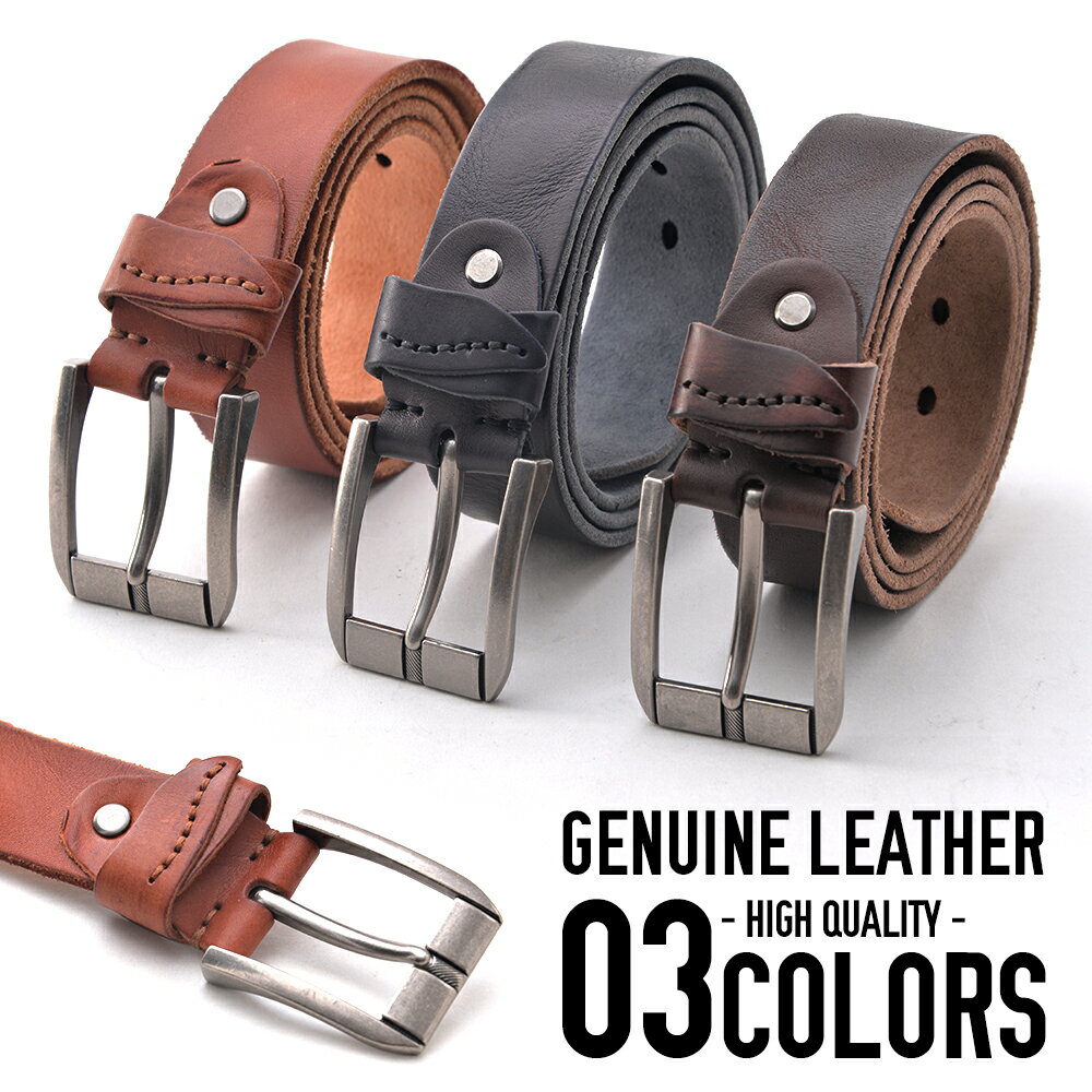 日本GENUINE LEATHER/復古牛皮革腰帶/nhz526/日本必買代購/日本樂天直送