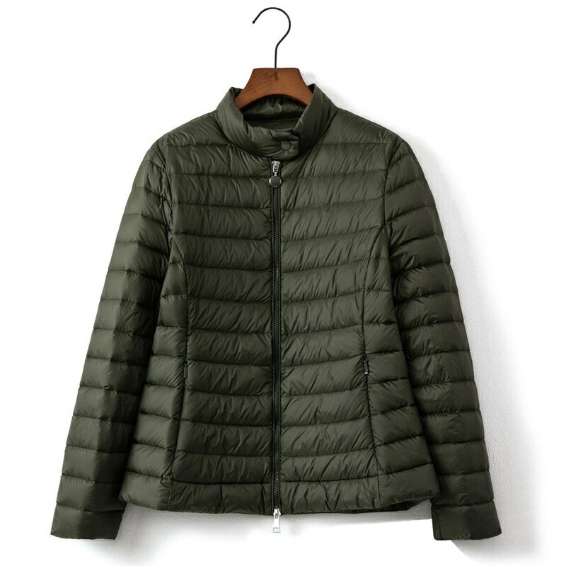 【米蘭精品】現貨+預購 頂級真羽絨外套90%鴨絨羽絨衣秋冬外套保暖上衣大碼休閒女裝-舒適女外套4色74mr99