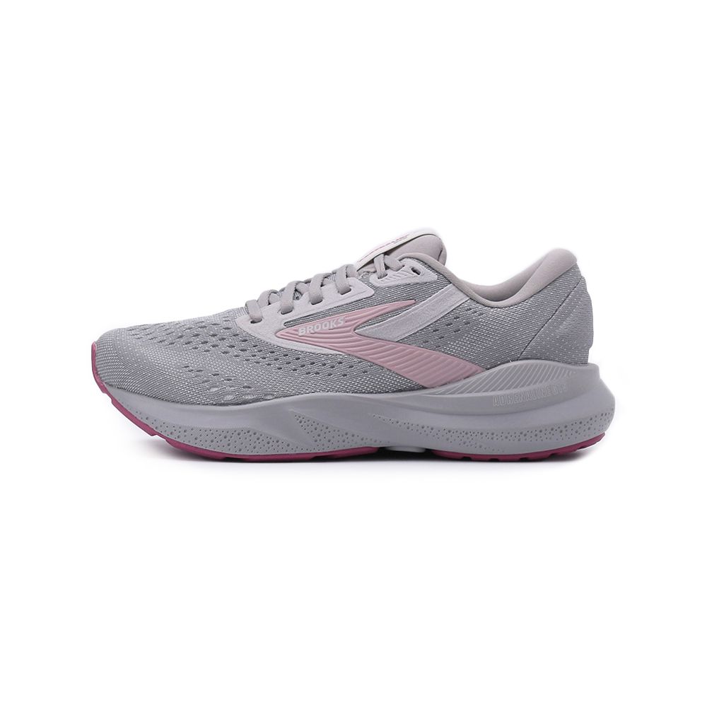 BROOKS ADRENALINE GTS 24 寬楦綁帶運動慢跑鞋 鐵灰粉 1204262E019 女鞋