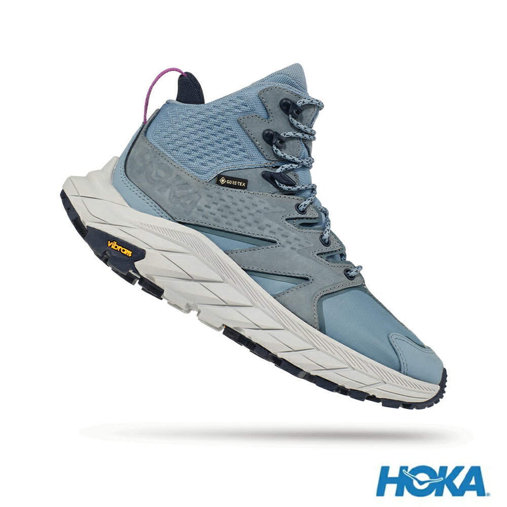 HOKA ONE ONE Anacapa 中筒Goretex 登山鞋HO1119372MSHM湖水藍/迷霧灰