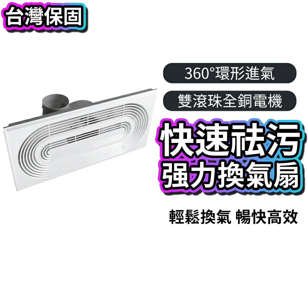 【台灣現貨】300×600大風量換氣扇 跑道型集成吊頂排氣扇  廚房/衛浴排風機 純銅電機排煙扇 強力抽風換氣扇