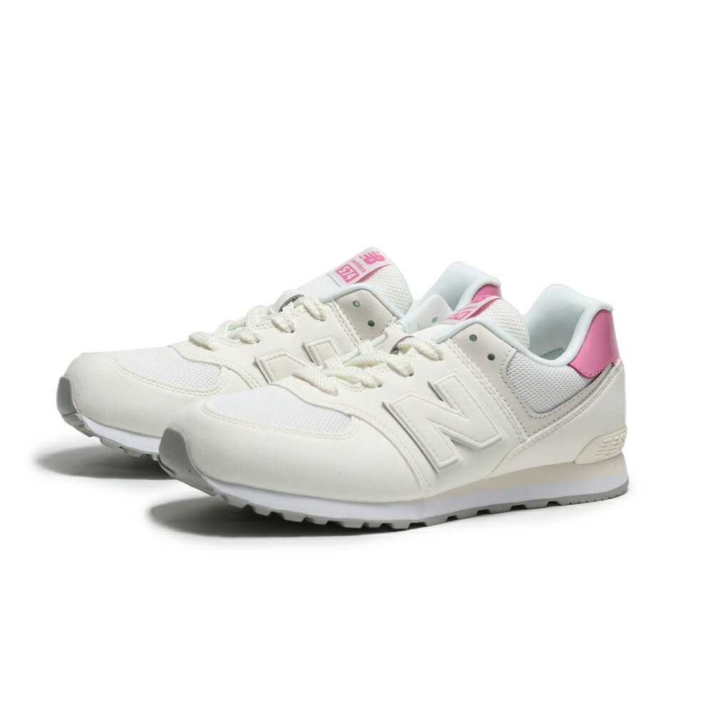 【滿額現折300】NEW BALANCE 童鞋 NB 574 米色 粉漆皮 復古 大童 GC5742BA