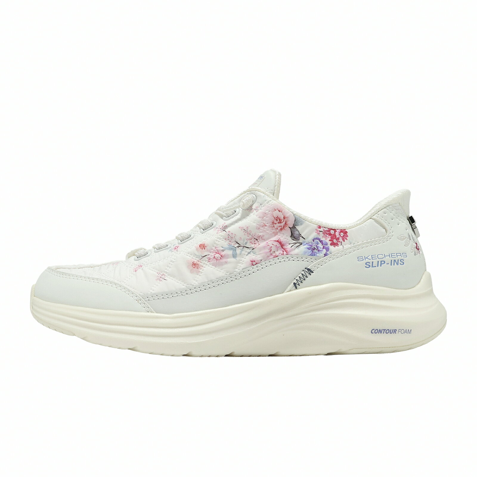 Skechers 休閒鞋 Contour Foam Slip-Ins 女鞋 粉紅 白 運動鞋 150843WHT