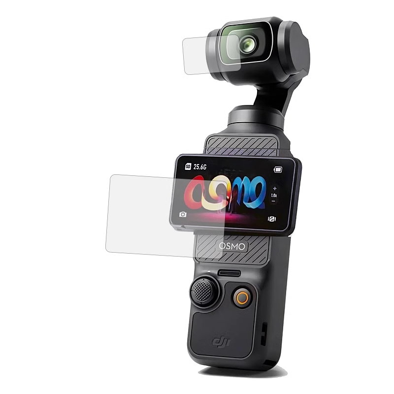 DJI Pocket3 鋼化玻璃保護貼 鏡頭 螢幕 保護貼 9H 鋼化貼【中壢-水世界】