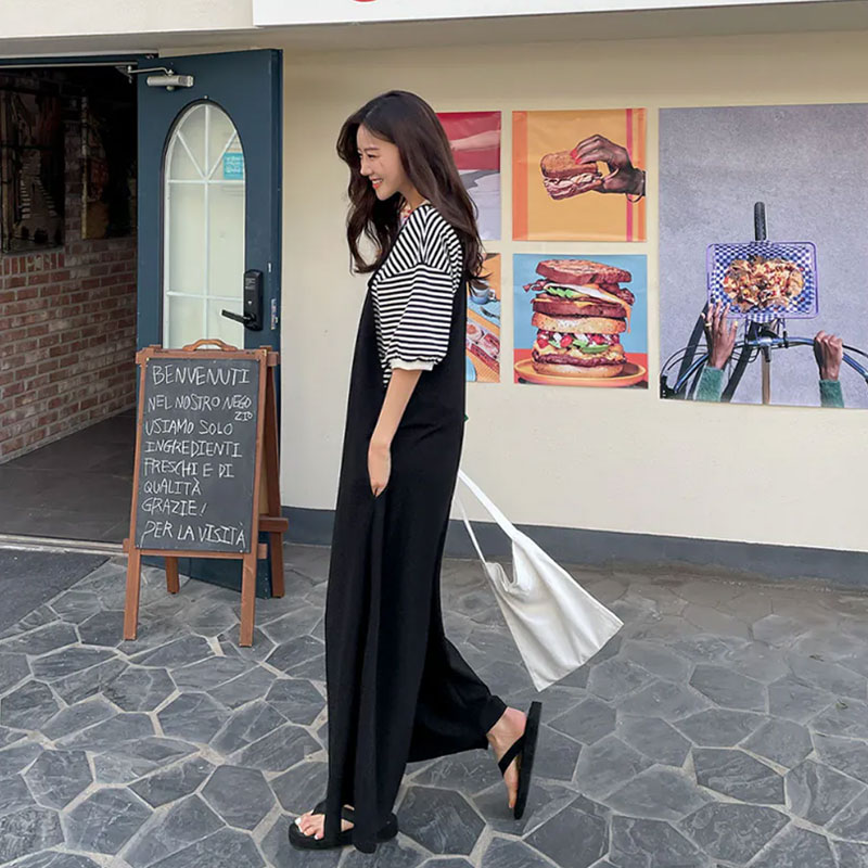 ANNAs 特價款 正韓 大長腿 連身褲 吊帶褲 長褲 寬褲 寬鬆 顯瘦 韓國 7