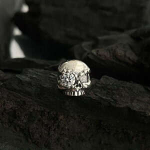 小寶s925純銀獨特設計復古骷髏頭耳釘女單只小眾輕奢高級個性耳環